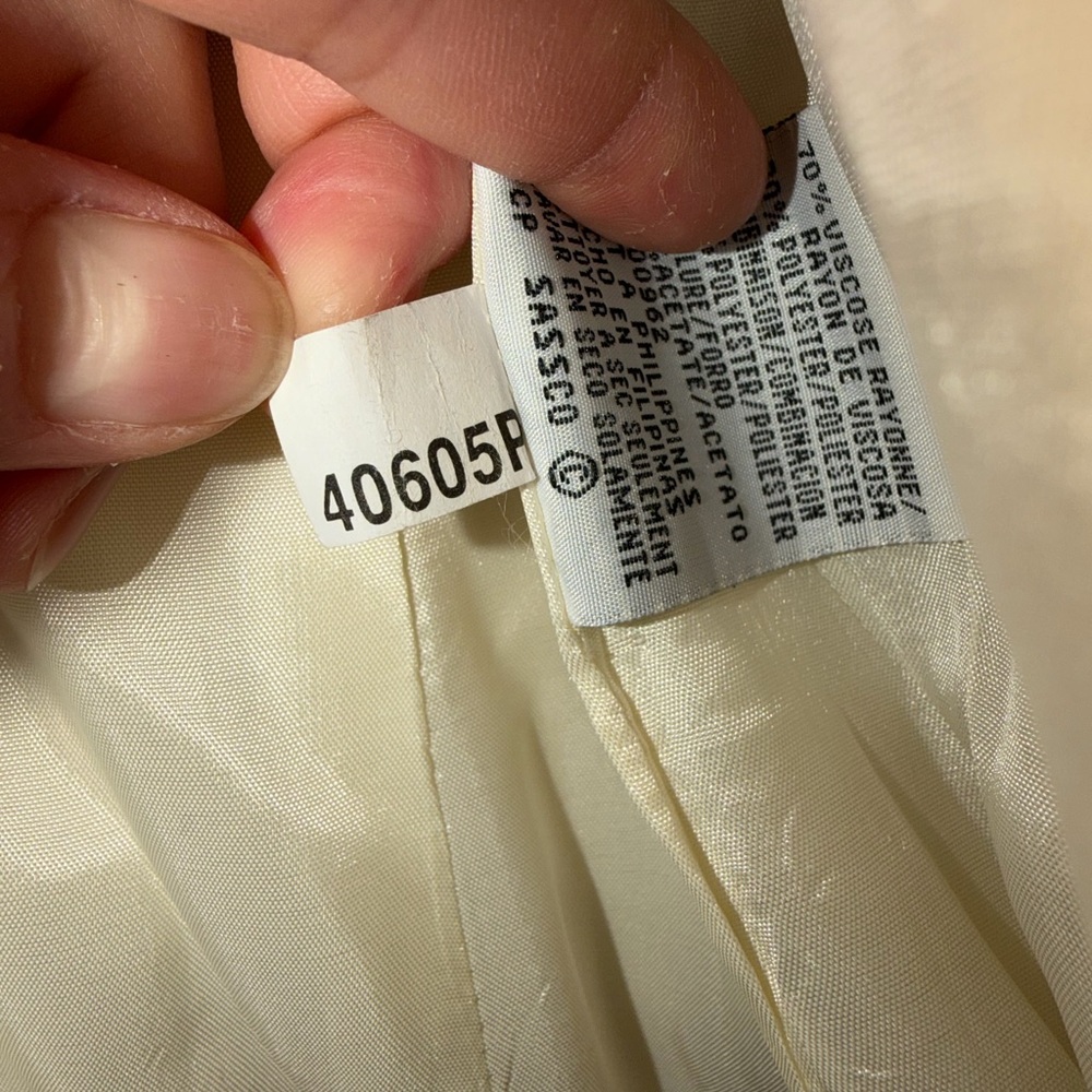 Kasper Cream Button-Front Blazer - image 2